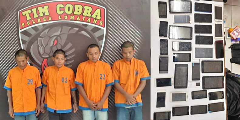 Bekuk Komplotan Maling Konter, Pelaku Warga Pasirian, Satu Di-Dor