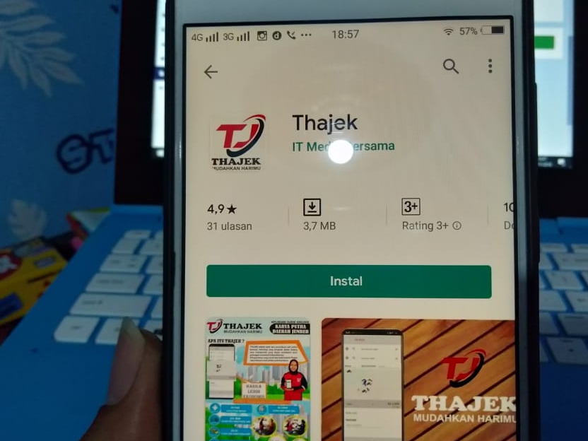 Pemuda Jember Ciptakan Thajek, Aplikasi Ojol yang Diklaim Lebih Murah