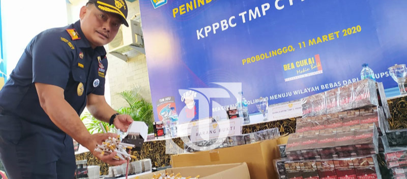 Bea Cukai Probolinggo Amankan Jutaan Batang Rokok Ilegal Senilai Rp 1,4 M