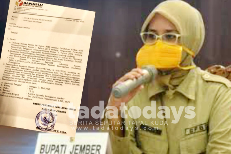 Dilaporkan LSM, Bupati Jember Faida Mangkir dari Panggilan Bawaslu
