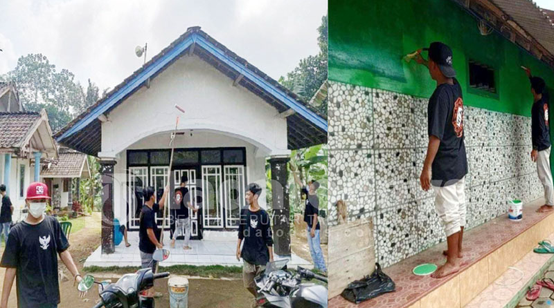 Komunitas Pemuda Watu Panjang, Ngecat Musala Secara Sukarela