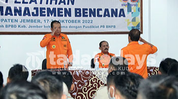 BPBD Jember Gelar Pelatihan Dasar Manajemen Bencana