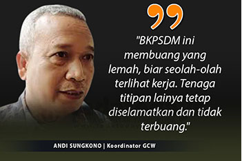GCW: Belum Semua Tenaga Non-ASN Titipan di Jember Terbuang