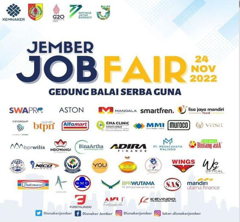 Jember Job Fair 2022, Tersedia Ratusan Lowongan Kerja dari 35 Perusahaan