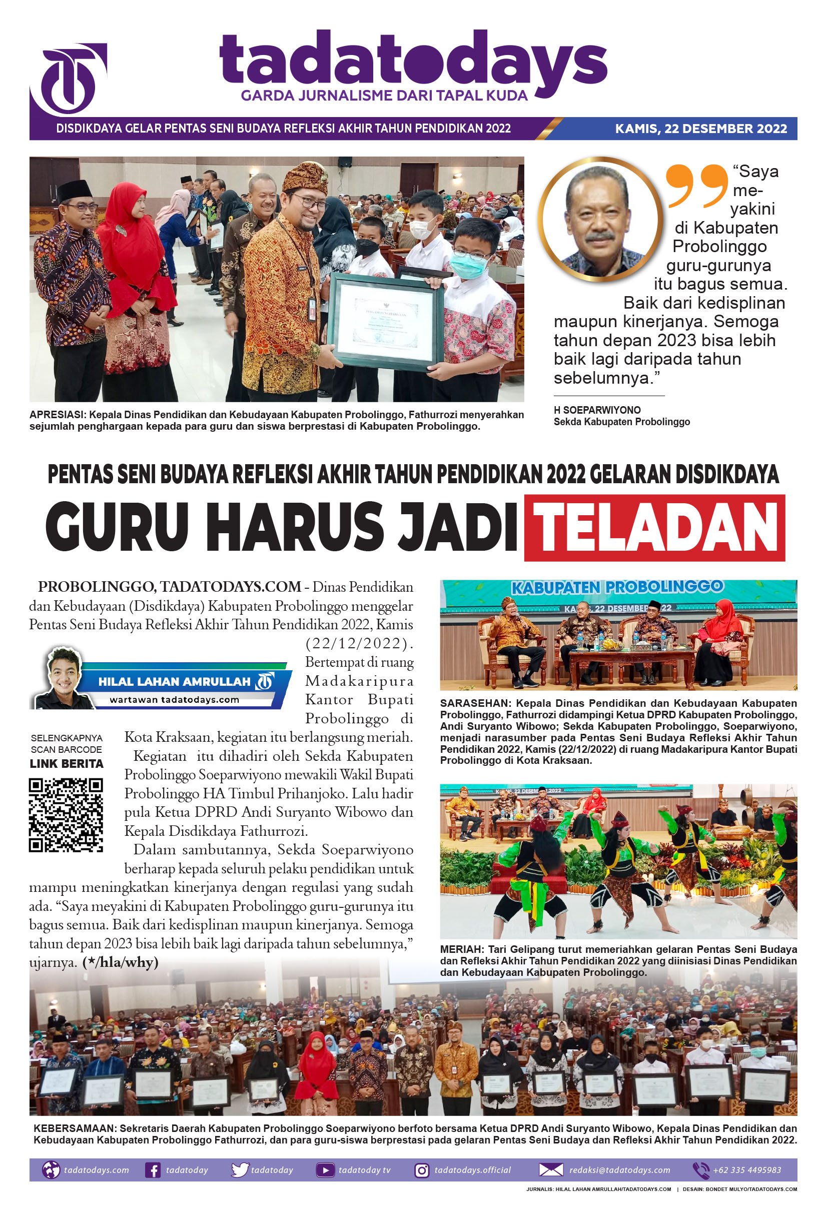 Tadatodays.com | Pentas Seni Budaya Refleksi Akhir Tahun Pendidikan ...