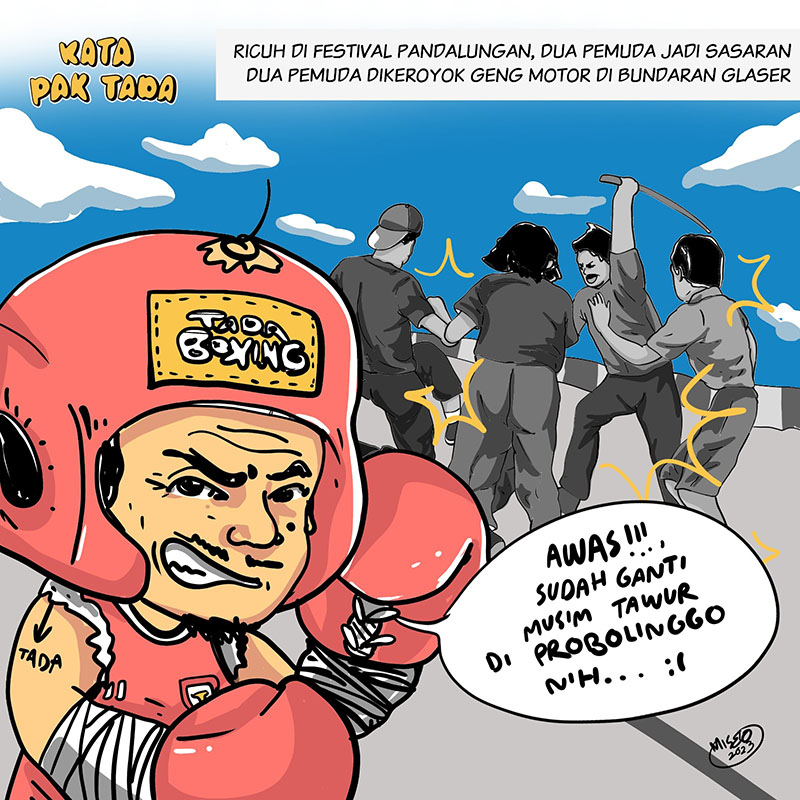 Ricuh di Festival Pandalungan, Dua Pemuda Jadi Sasaran; Dua Pemuda Dikeroyok Geng Motor di Bundaran Glaser