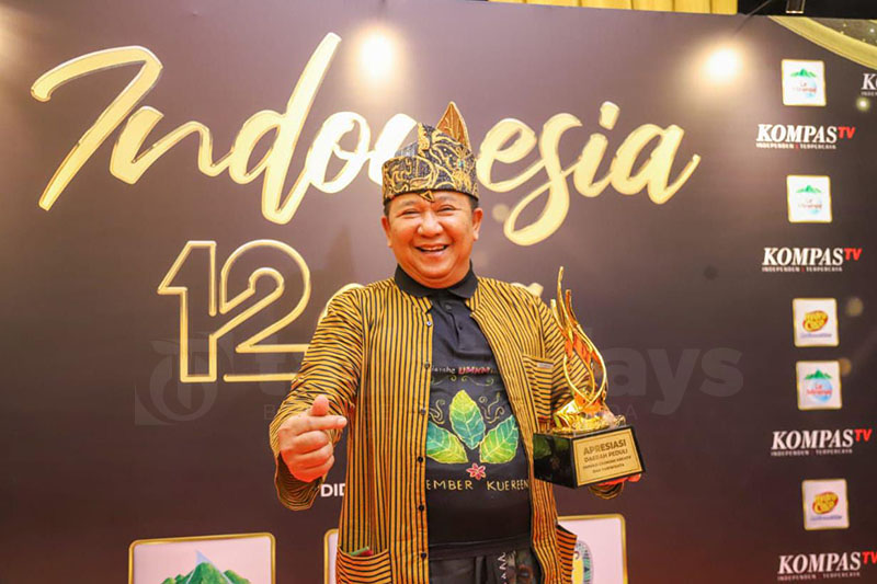 Bupati Hendy Raih Penghargaan Daerah Peduli Inovasi Ekraf dan Pariwisata