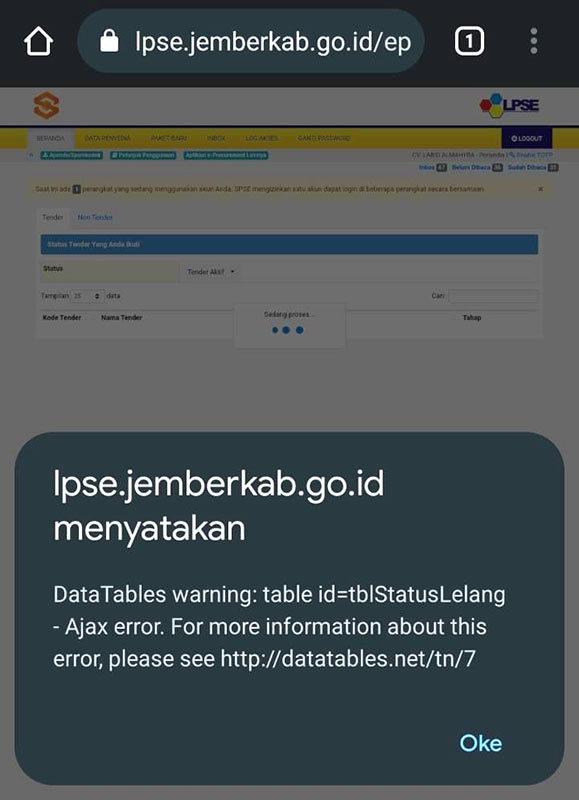 Dapat Serangan IP Luar Negeri, LPSE Jember Sempat Erorr