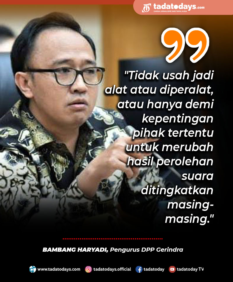 DPP Gerindra: Penyelenggara di Jember Jangan Jadi Alat