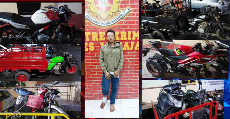 Buronan Maling Motor Diringkus Polisi di Lumajang, Kaki Ditembak karena Melawan
