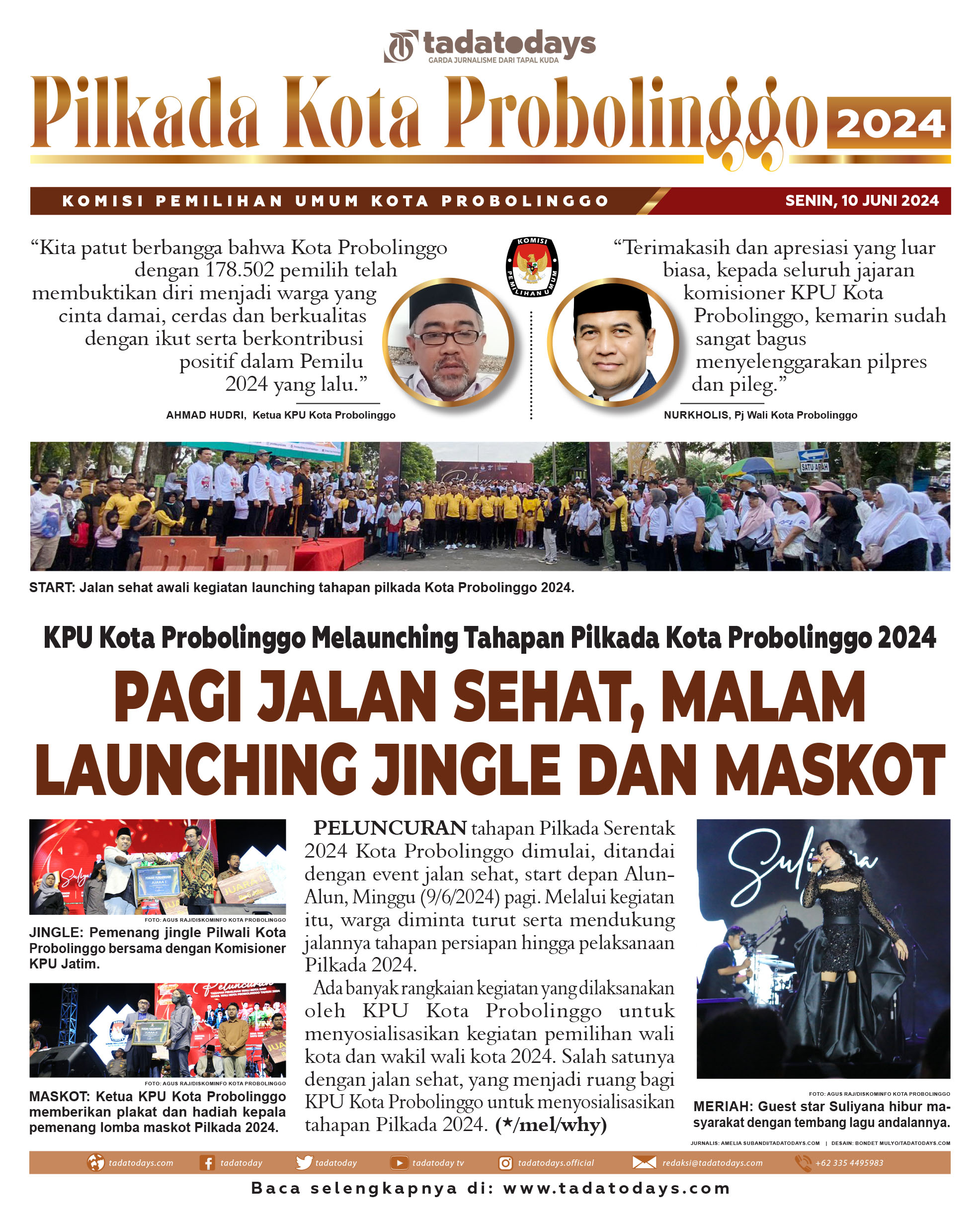 KPU Kota Probolinggo Launching Tahapan Pilkada Kota Probolinggo 2024