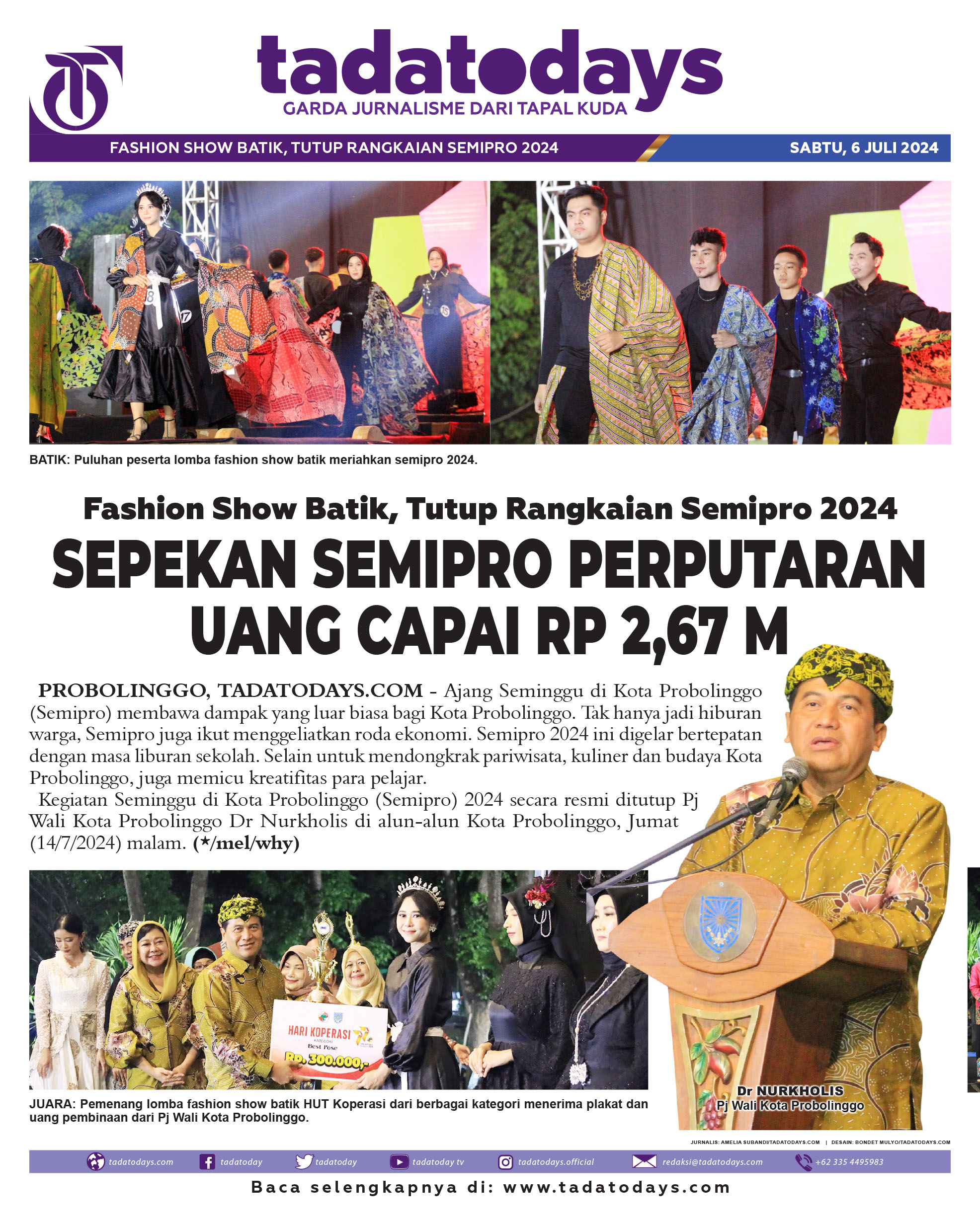 Fashion Show Batik, Menutup Rangkaian Semipro 2024