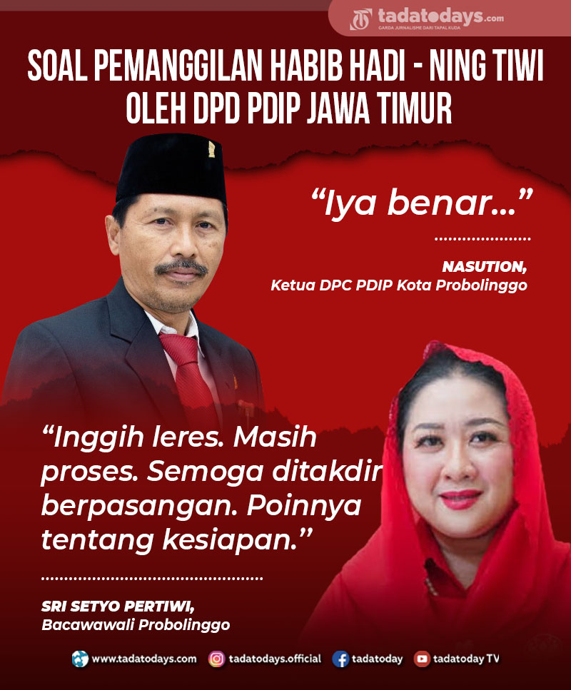 Habib Hadi - Ning Tiwi Dipanggil DPD PDIP, Bakal Jadi Pasangan?