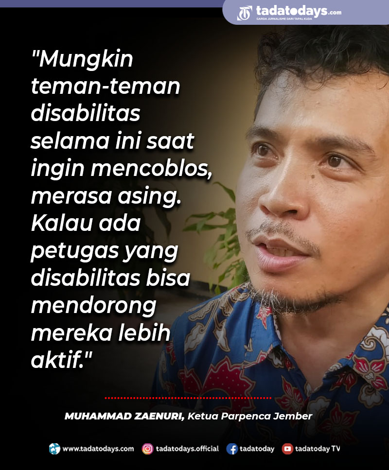 Parpenca Jember Berharap Ada TPS Inklusi untuk Disabilitas