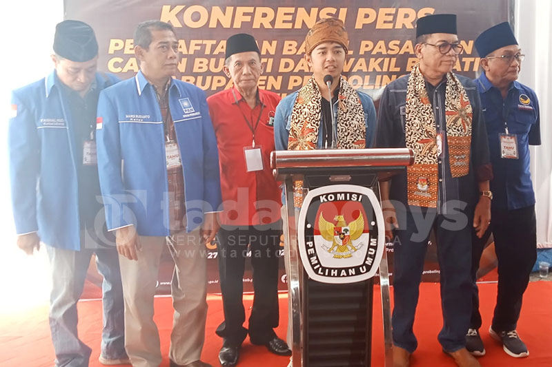 Pasangan Zulmi-Rasit Datangi KPU, Lengkapi Berkas Pendaftaran