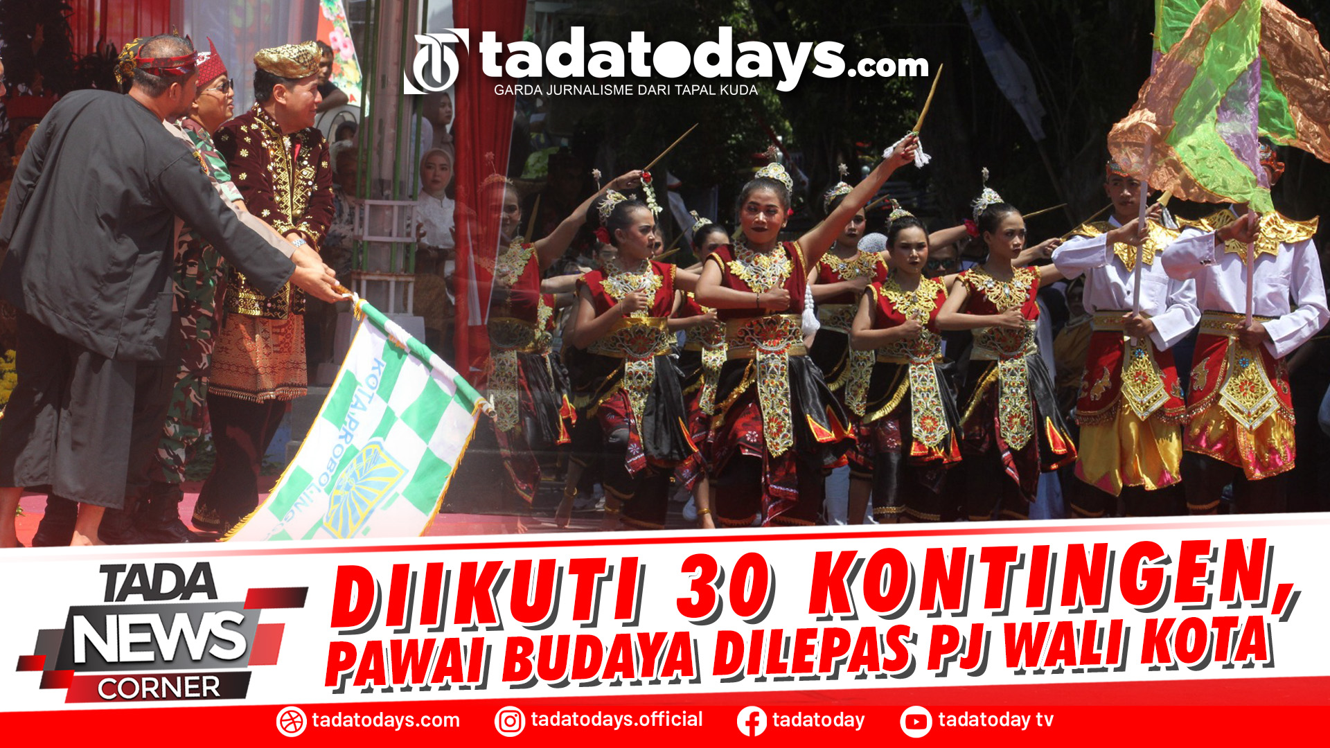 DIIKUTI 30 KONTINGEN, PAWAI BUDAYA DILEPAS PJ WALI KOTA