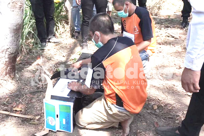 Pencurian Ternak Modus Disembelih di Tempat, Direkonstruksi Polres Lumajang