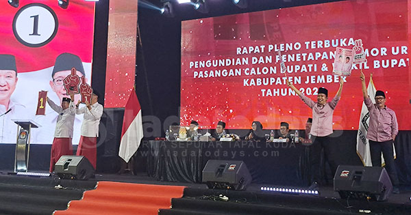 Hendy - Gus Firjaun Dapat Nomor Urut 1, Gus Fawait-Djoko Nomor Urut 2