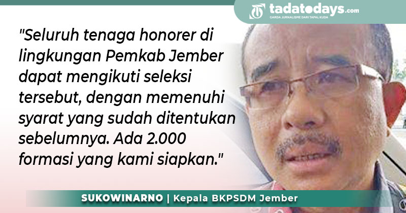 Pemkab Jember Buka 2.000 Formasi PPPK, Tenaga K2 Jadi Pelamar Prioritas