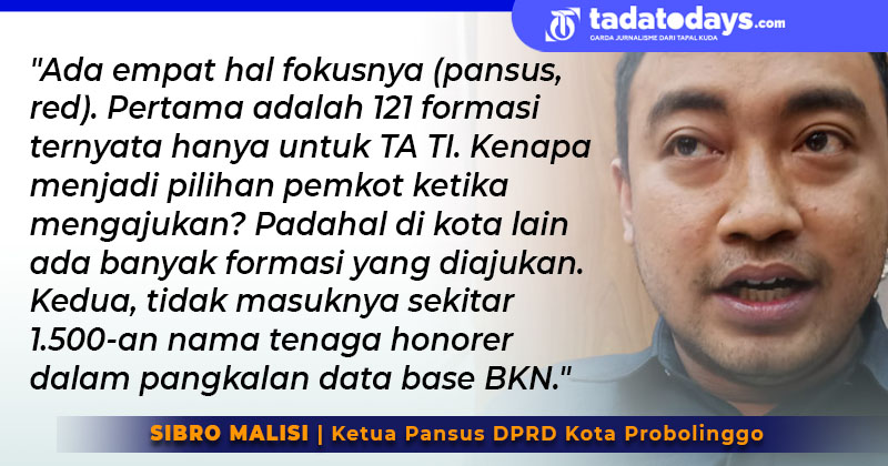 Minimnya Kuota PPPK Akan Diselidiki Pansus DPRD Kota Probolinggo