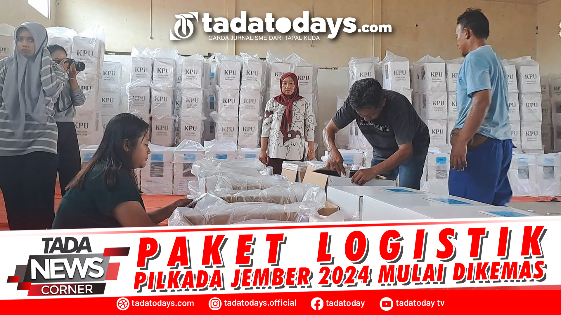 PAKET LOGISTIK PILKADA JEMBER 2024 MULAI DIKEMAS