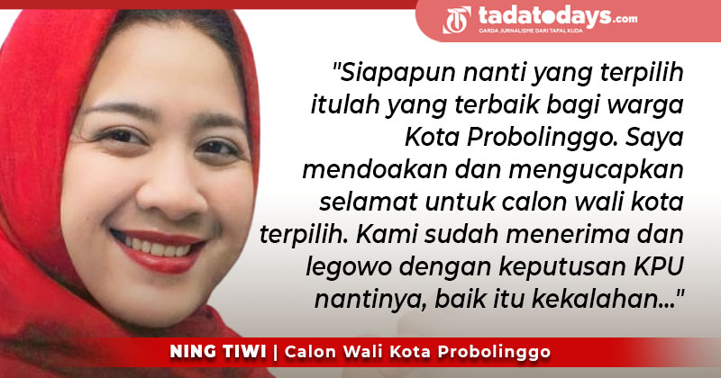 Ning Tiwi Legawa dan Ucap Selamat untuk Calon Wali Kota Probolinggo Terpilih