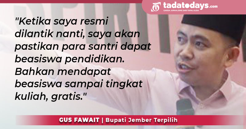 Gus Fawait Pastikan Santri Dapat Beasiswa Pendidikan Gratis