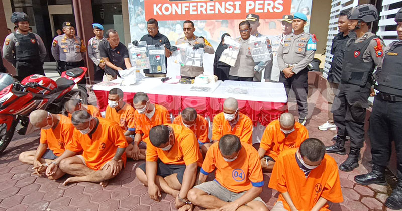 Polres Probolinggo Kota Ungkap 10 Kasus Narkotika dengan 11 Tersangka