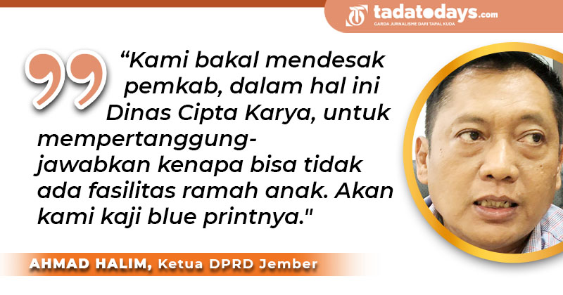 Tidak Ada Fasilitas Ramah Anak di Alun-Alun Jember, Ketua DPRD: Hanya Proyek Prestisius