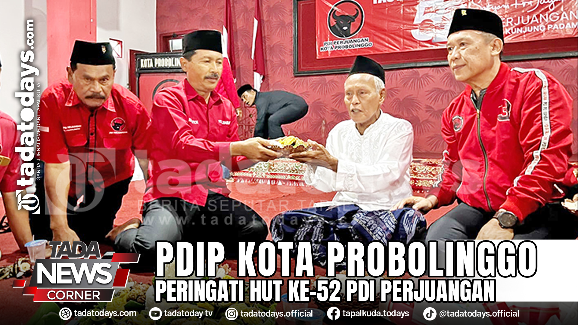 PDIP KOTA PROBOLINGGO PERINGATI HUT KE-52 PDI PERJUANGAN