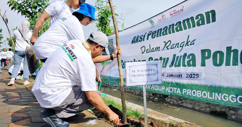 Kampanye Edukasi “Anti Green Financial Crime” Pada Peringatan Hari 1 Juta Pohon di Kota Probolinggo