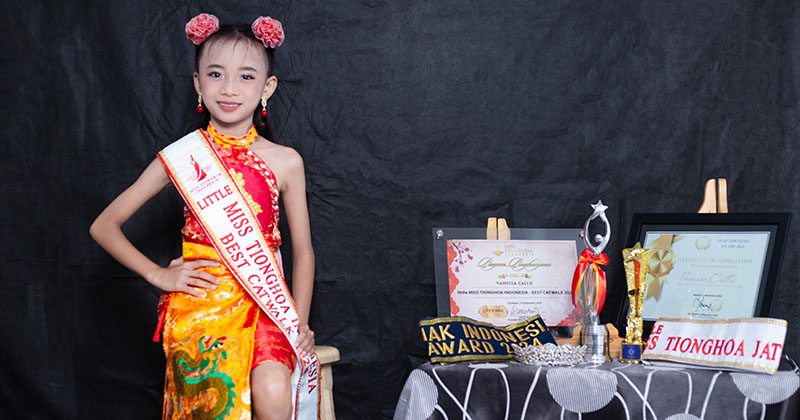 Vanessa Callie, Model Cilik Kota Probolinggo Sabet Gelar Little Miss Tionghoa Best Catwalk 2024