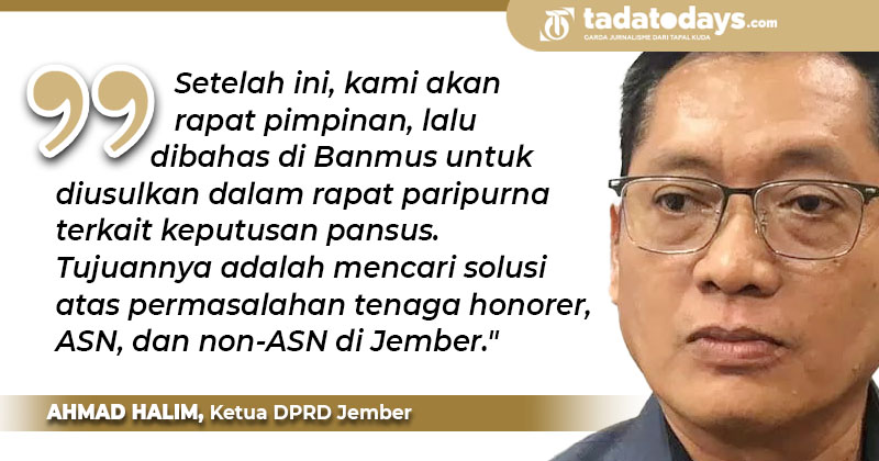 Ketua DPRD Jember Nyatakan Segera Bentuk Pansus untuk Selesaikan Masalah Honorer