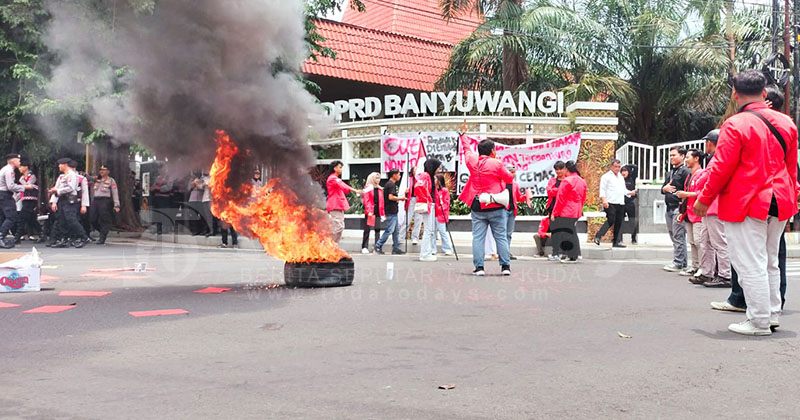 BEM Untag Banyuwangi Turun Jalan, Kecam Pemangkasan Anggaran Pendidikan