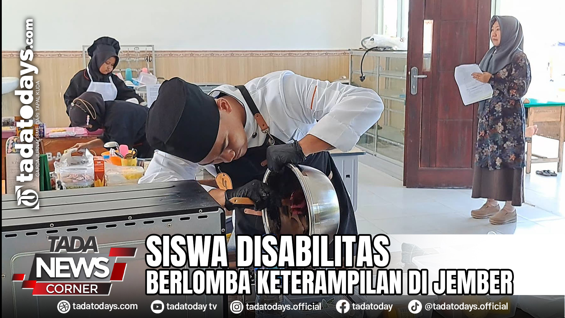 SISWA DISABILITAS BERLOMBA KETERAMPILAN DI JEMBER