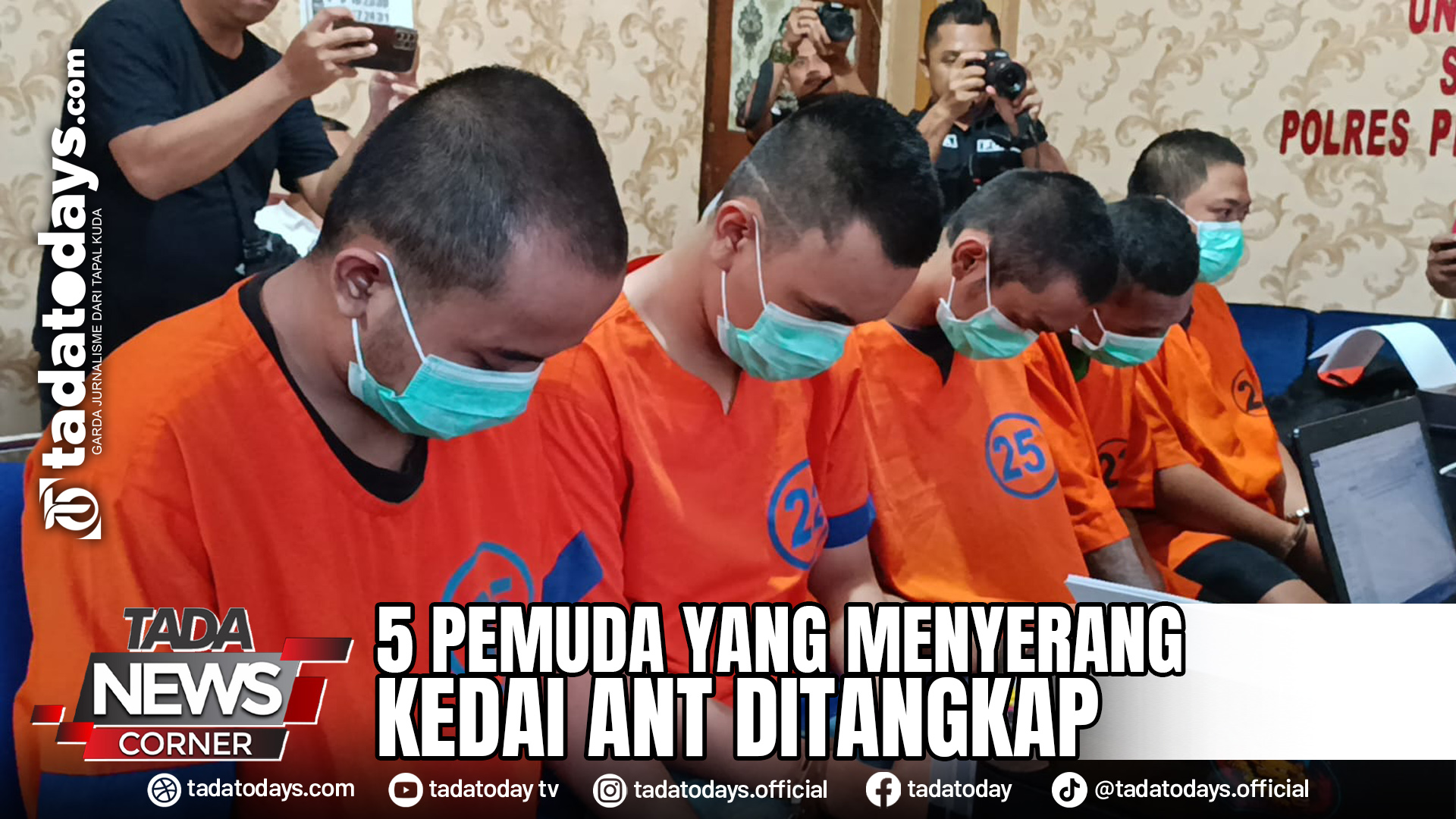 5 PEMUDA YANG MENYERANG KEDAI ANT DITANGKAP