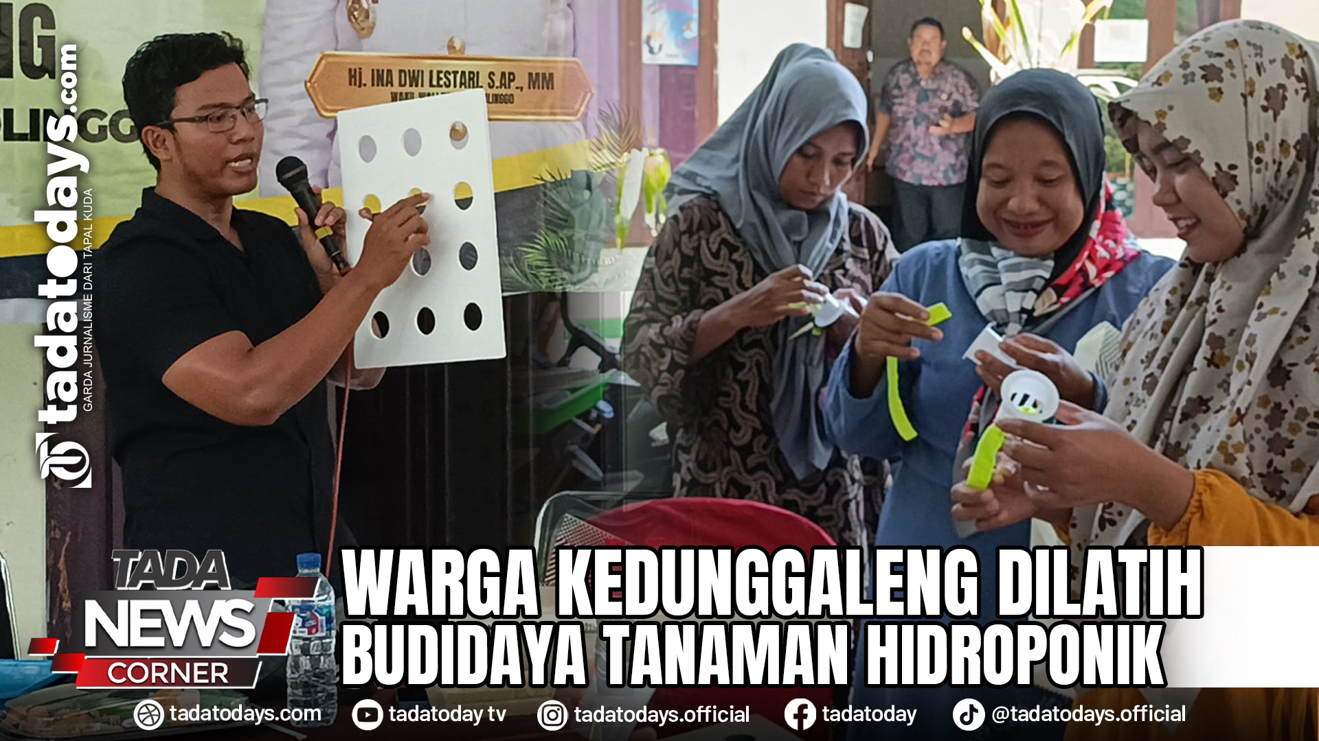 WARGA KEDUNGGALENG DILATIH BUDIDAYA TANAMAN HIDROPONIK