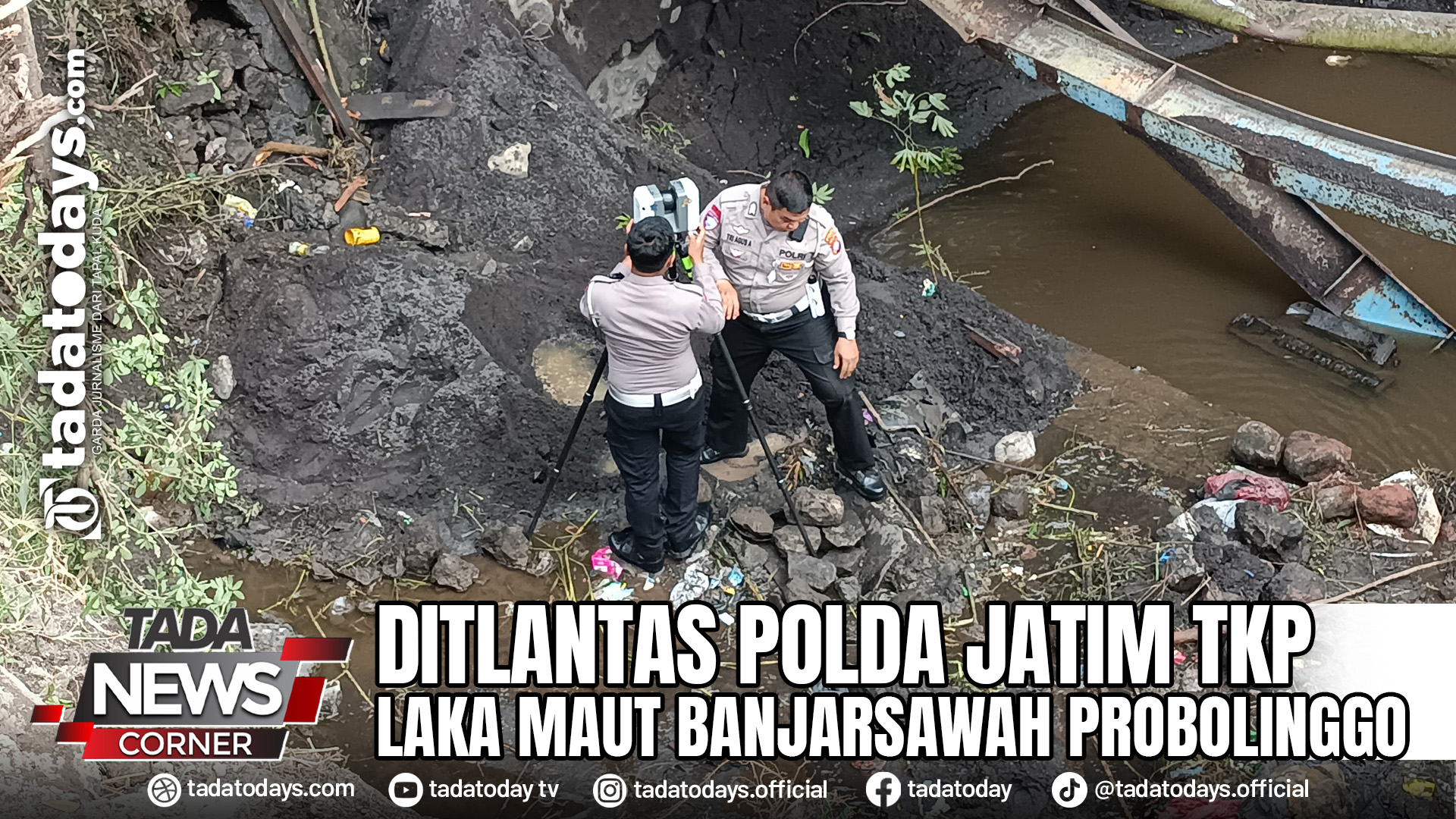 DITLANTAS POLDA JATIM TKP LAKA MAUT BANJARSAWAH PROBOLINGGO