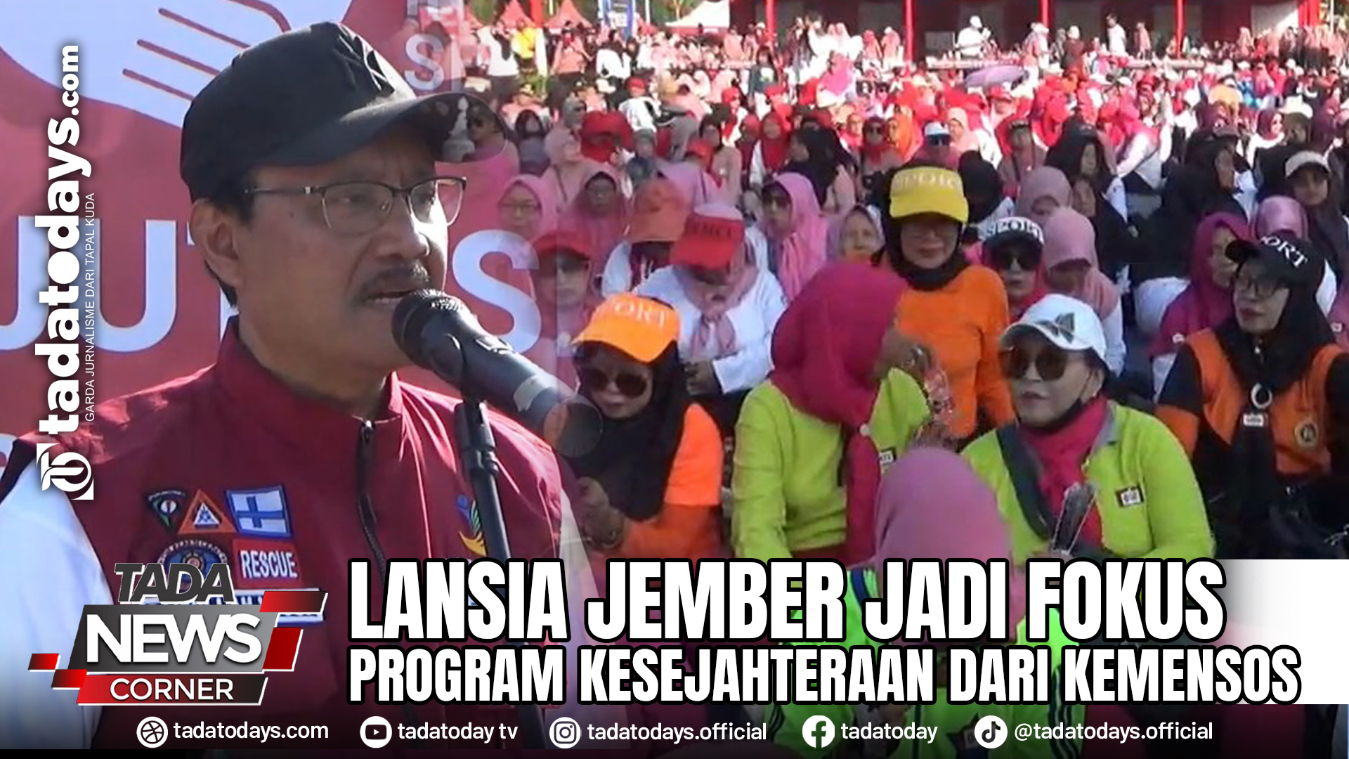 LANSIA JEMBER JADI FOKUS PROGRAM KESEJAHTERAAN DARI KEMENSOS