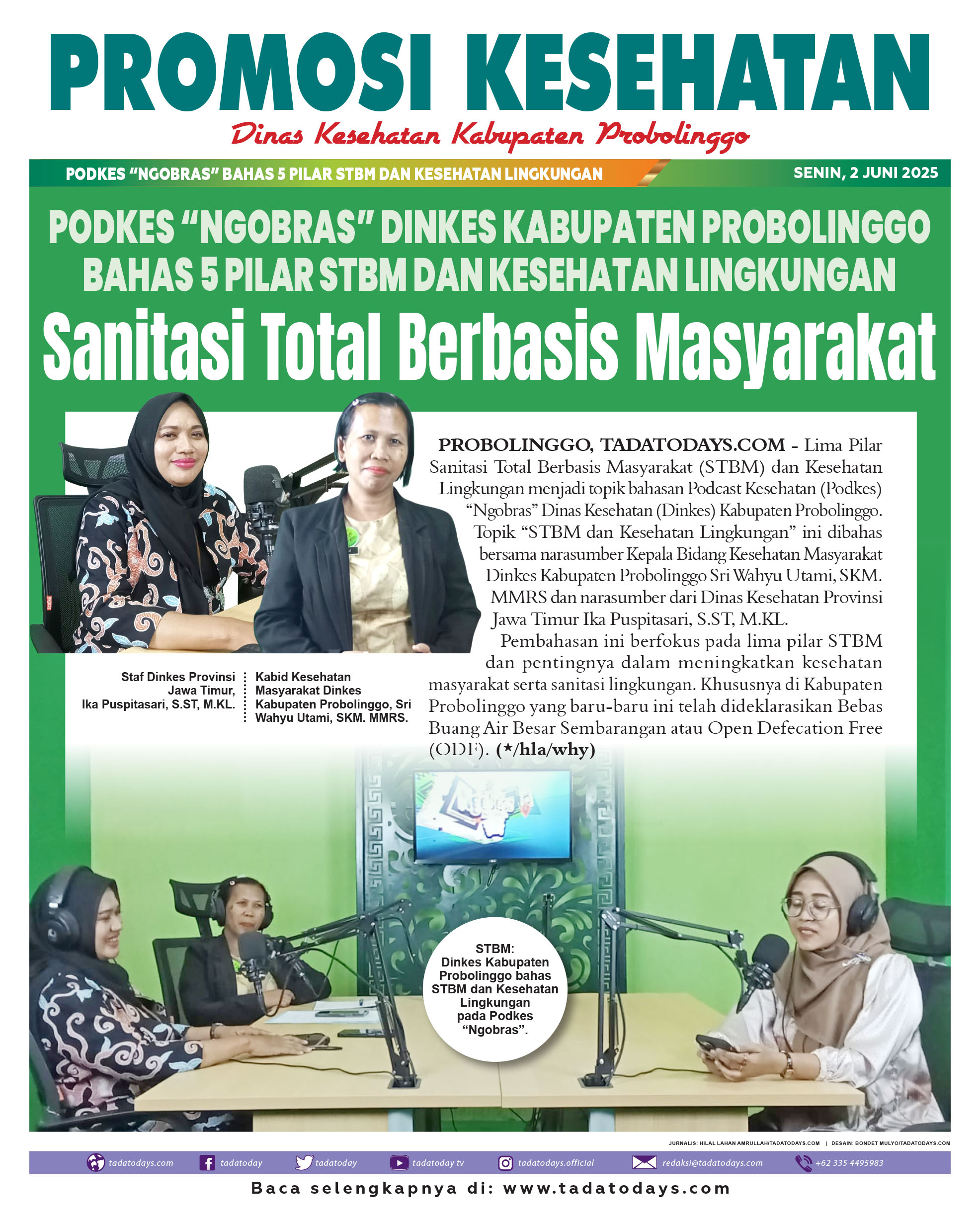 Podkes “Ngobras” Dinkes Kabupaten Probolinggo Membahas 5 Pilar STBM dan Kesehatan Lingkungan