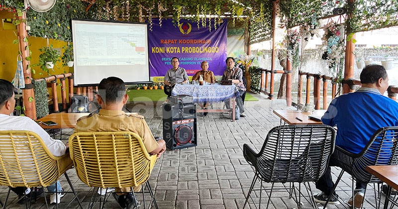 KONI Kota Probolinggo bersama Dispopar dan Cabor Rakor Persiapan Porprov, Pemkot Siapkan Bonus
