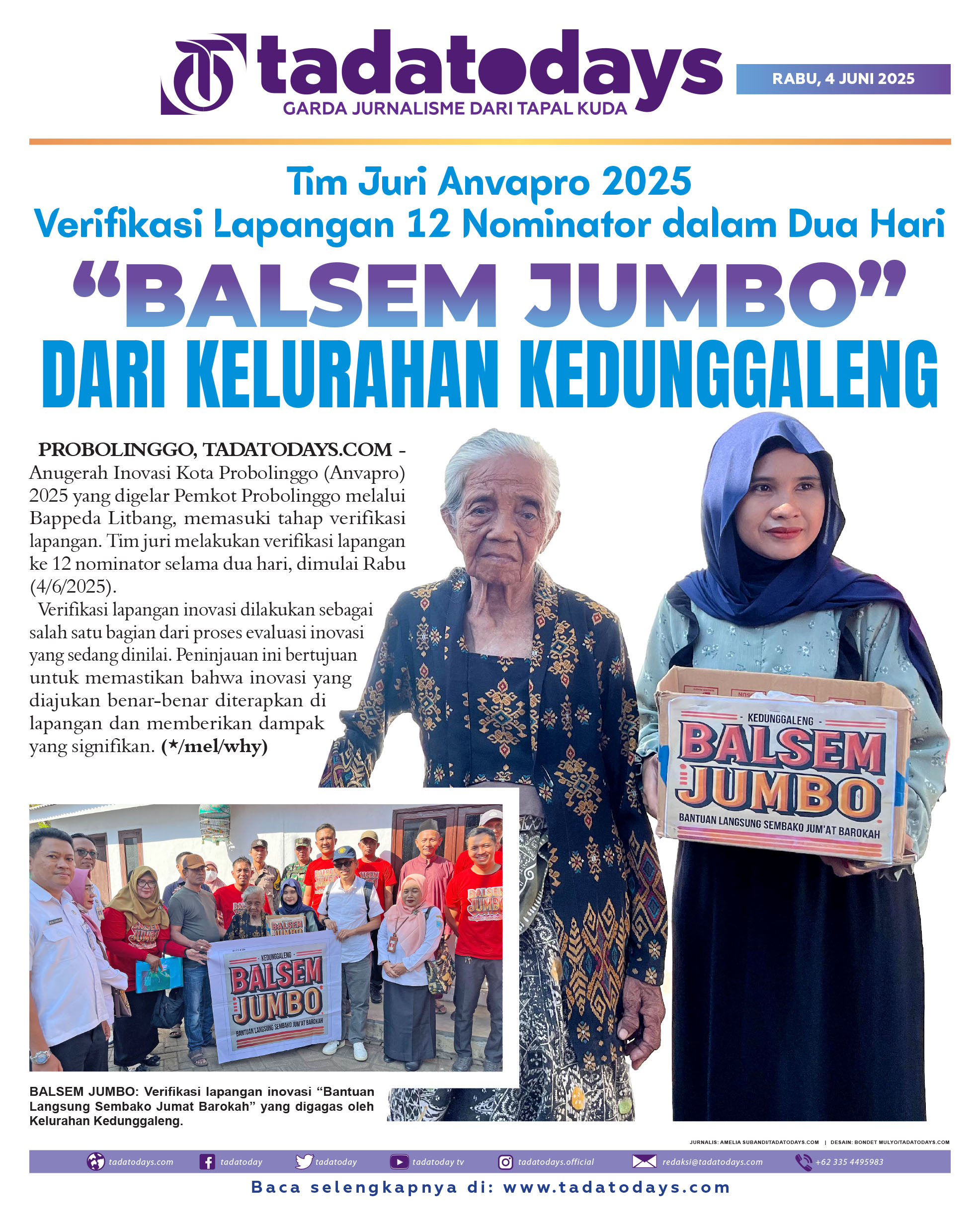 Tim Juri Anvapro 2025 Verifikasi Lapangan 12 Nominator dalam 2 Hari