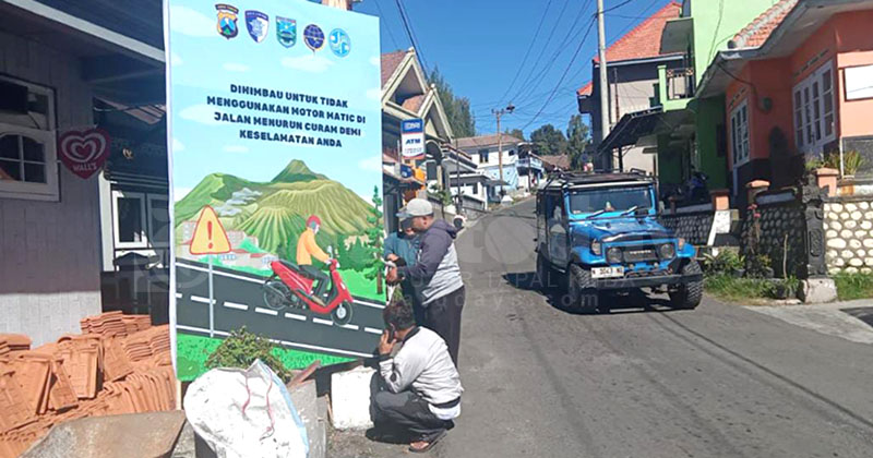 Wisatawan Bromo Jalur Probolinggo Diimbau Tidak Pakai Motor Matic, Kades Ngadisari Buka Jasa Ojek