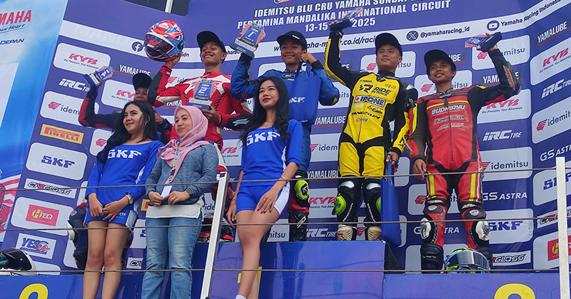 Sabet Podium Satu di Mandalika, Hadafi Harumkan Nama Jember di Kejurnas Yamaha