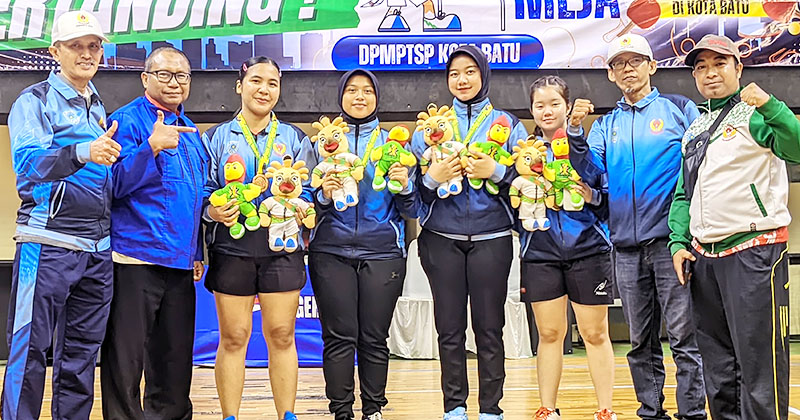 Tenis Meja Beregu Sumbang Medali Perunggu Porprov 2025 untuk Kota Probolinggo