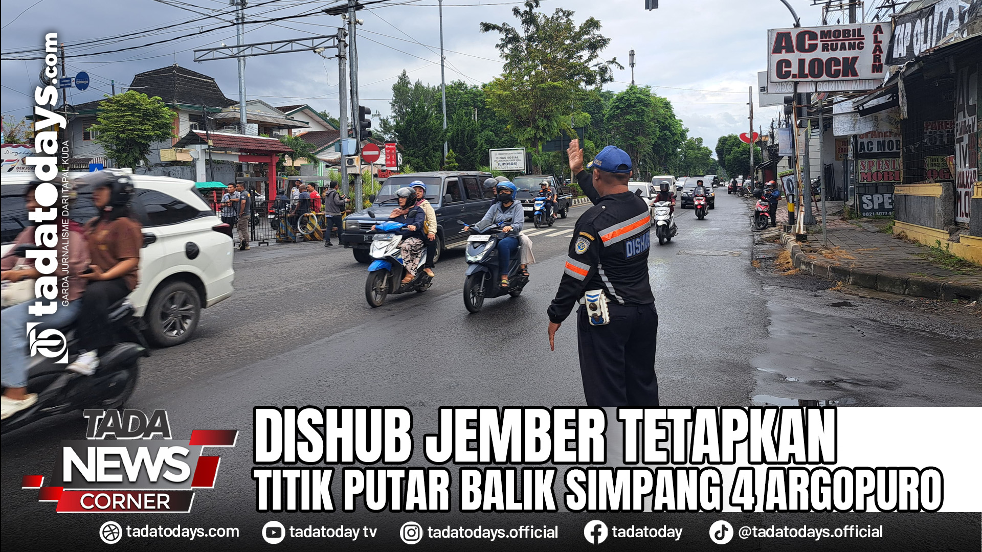 DISHUB JEMBER TETAPKAN TITIK PUTAR BALIK SIMPANG 4 ARGOPURO