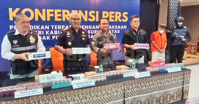 Bea Cukai Pasuruan Gagalkan Pengiriman Jutaan Batang Rokok Ilegal Senilai Rp 2 M, Dua Orang Jadi Tersangka