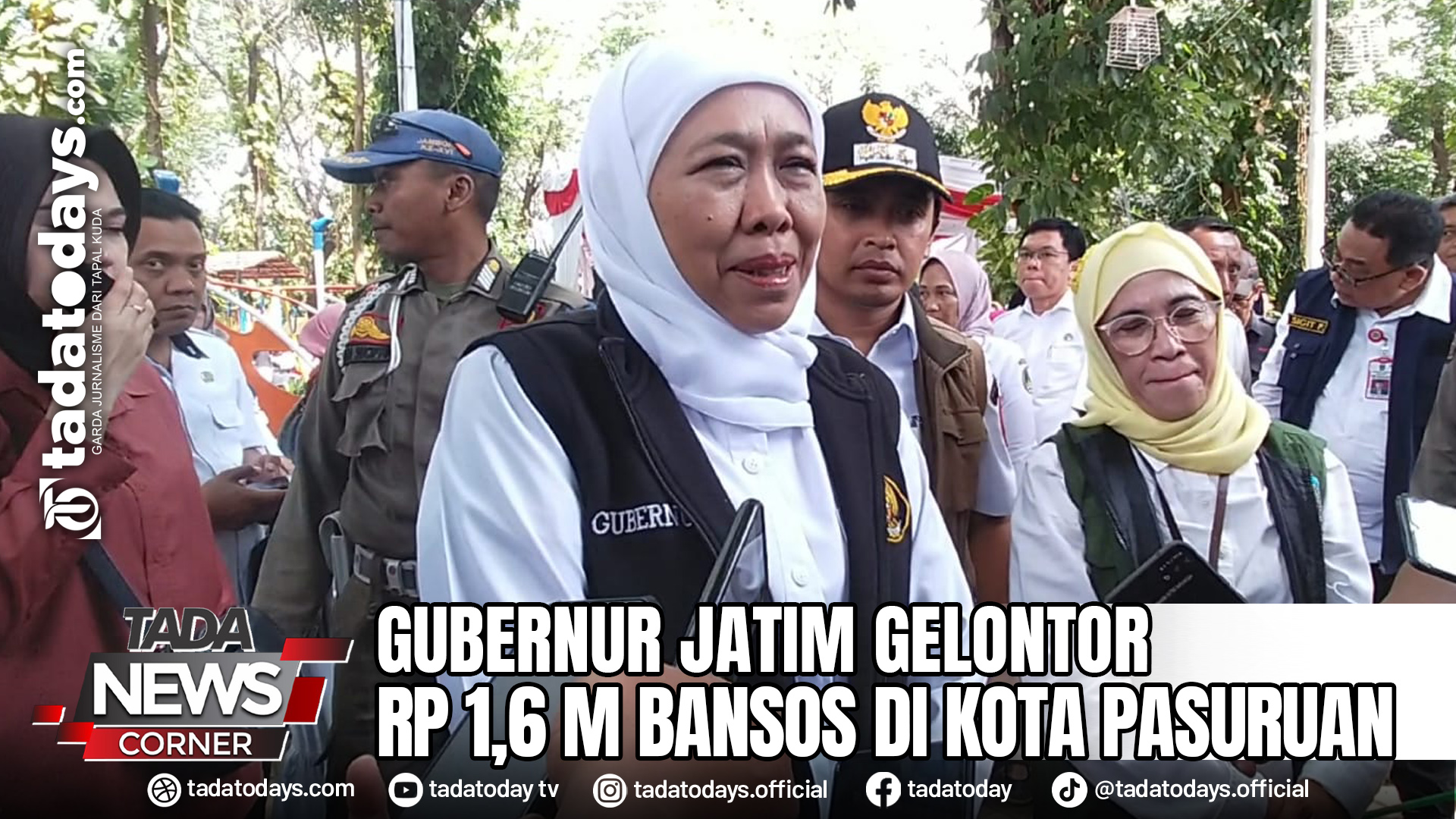 GUBERNUR JATIM GELONTOR RP 1,6 M BANSOS DI KOTA PASURUAN