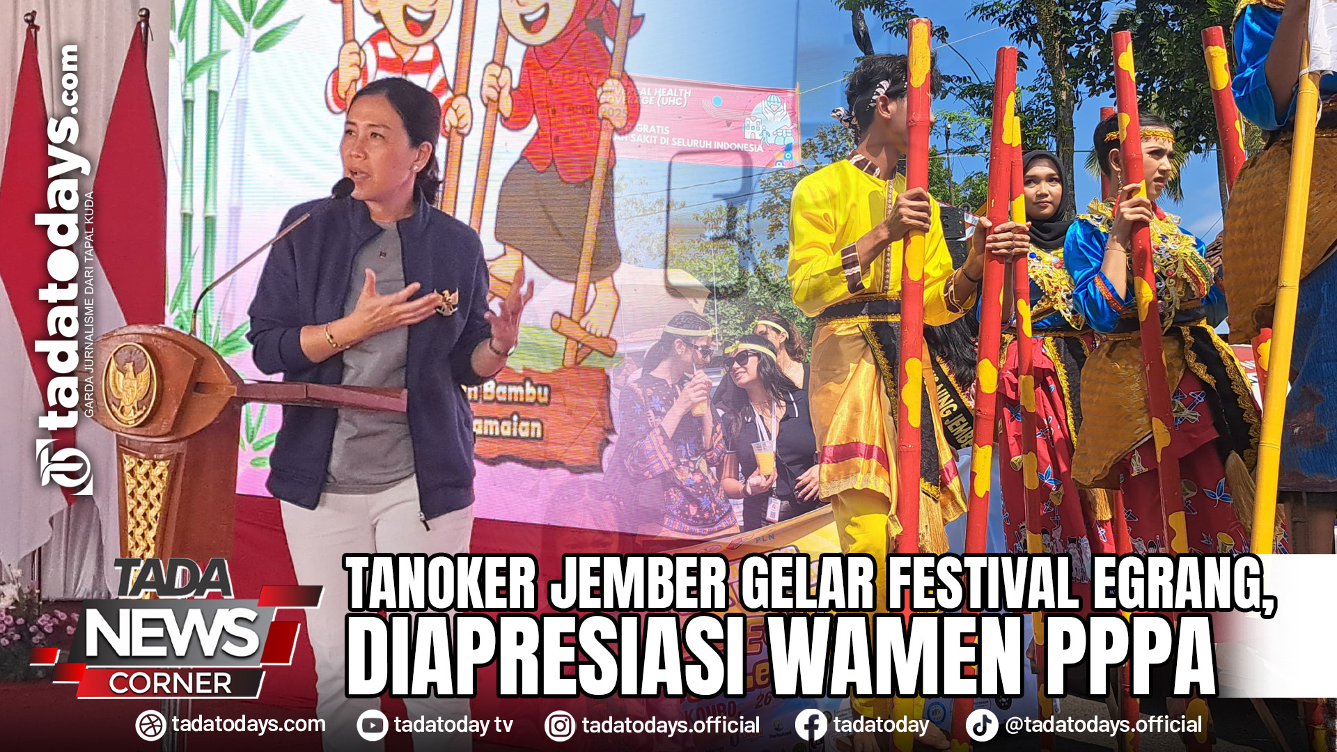 TANOKER JEMBER GELAR FESTIVAL EGRANG, DIAPRESIASI WAMEN PPPA