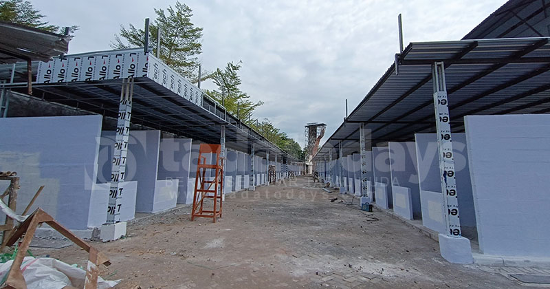 Bedak Sentra Kuliner GOR A Yani Kota Probolinggo Tahap Finishing, Rencana Dibuka 10 Agustus